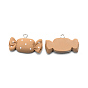 Resin Pendants, Imitation Food, with Iron Loop, Candy