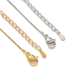 Brass Box Chain Necklaces for Women