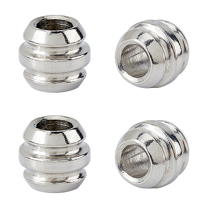 4 шт. барабан 304 нержавеющая сталь европейские бусины, для edc нож струнный кулон парашют струнный инструмент, бусины с большим отверстием