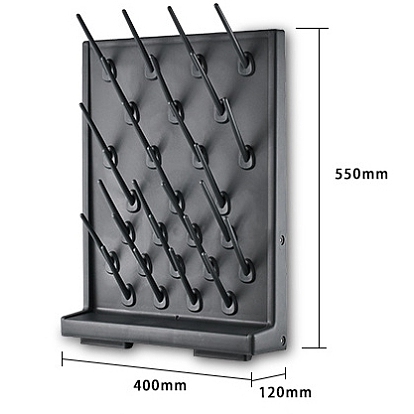 Plastic 27 Detachable Pegs Drying Rack, Laboratory Glassware Drying Rack, Wall Mount and Desk Stand, Lab Supply