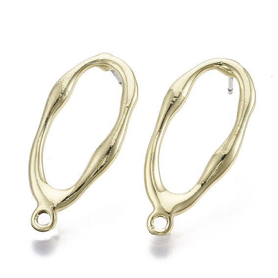 Сплав серьги выводы, с петлей и стальной булавкой, слеза