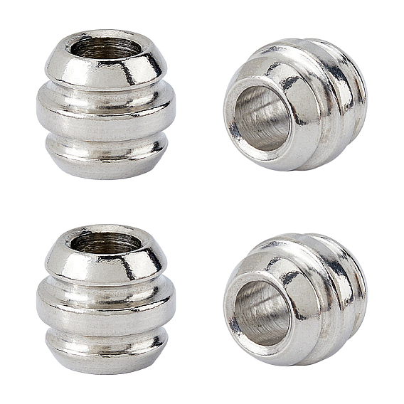 4 шт. барабан 304 нержавеющая сталь европейские бусины, для edc нож струнный кулон парашют струнный инструмент, бусины с большим отверстием