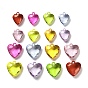 Transparent Acrylic Pendants, Heart