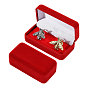 Rectangle Velvet Cufflinks Packing Boxes