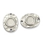 304 Stainless Steel Cabochon Connector Settings, Hammered Oval