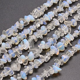 Puce opalite brins de perles, 5~8x5~8mm, Trou: 1mm, environ 31.5 pouce