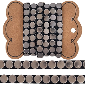 2 ярдов отделки гвоздями из нержавеющей стали, горячая фиксация металлической приклеиваемой утюгом выпуклой куполообразной шляпки гвоздя