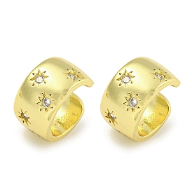 Brass Cuff Earrings, Snowflake, for Women