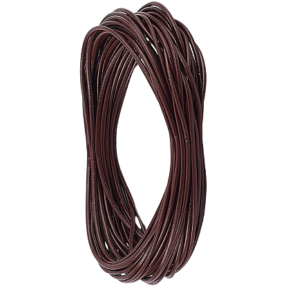 10 м коровьей кожаный шнур, кожаный шнур ювелирных изделий, ювелирные изделия DIY делает материал, круглые, окрашенные