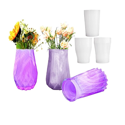 Moules de vase en silicone de qualité alimentaire bricolage, moules de résine, outils de moule d'artisanat en argile, vase
