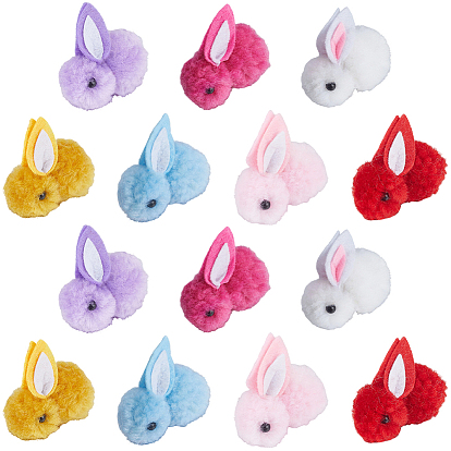 28шт. 7цвета, шарики из шерстяного войлока, украшение ремесла diy, кролик