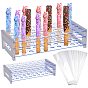 1 Многофункциональные пластиковые тубусные стеллажи для демонстрации товаров, лабораторные принадлежности, с 100шт. в целлофановом пакете OPP, прямоугольные
