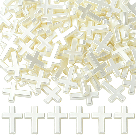 100 шт. искусственные жемчужные бусины из смолы, крестик