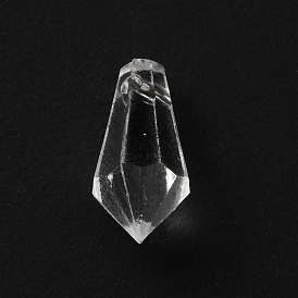 Colgantes de acrílico transparentes, encantos de lágrima, facetados