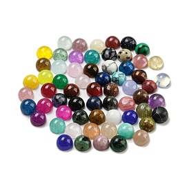 Natural & Synthetic Gemstone Cabochons, Half Round