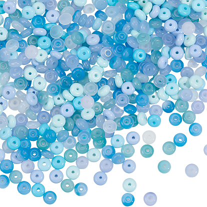 600 бусины из искусственного нефрита, шариков Rondelle