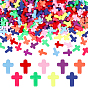 300 шт брызг покрашенный акриловые шарики, крестик