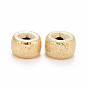 Eco-Friendly Brass Spacers Beads, Long-Lasting Plated, Lead Free & Cadmium Free, Flat Donut