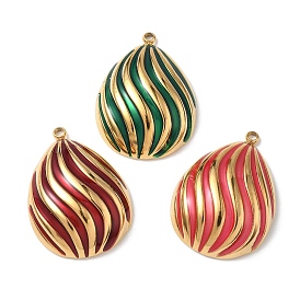 304 нержавеющей стальной эмали подвески, слезинки, вакуумное покрытие pvd, реальный 18 k позолоченный