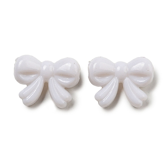 Opaque Acrylic Beads, Bowknot