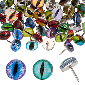 100шт. шт. кнопки для рисования очков, с железными контактами, для фото стены, карты, доска объявлений или пробковые доски