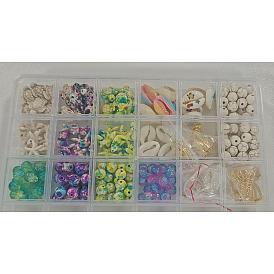 DIY Ozean Thema synthetische Türkis & natürliche Kauri Muschel & Legierung Schmuckherstellung Erkenntnisse Perlen Kits
