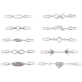 10 шт. 10 стили зажимы для кардигана из сплава, зажимы воротника свитера, разнообразные