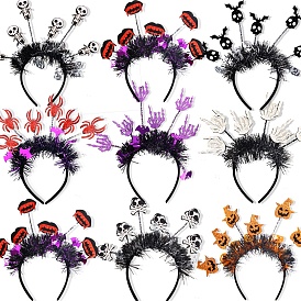 Halloween Theme Glitter Plastic Hair Band, for Party Prop Decorations