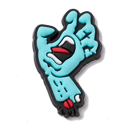 Cabochons pvc thème halloween, main