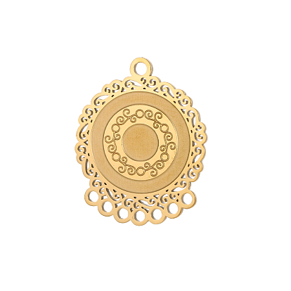 304 нержавеющей стали ссылки люстра компонент, плоские круглые ссылки, ионное покрытие (ip)