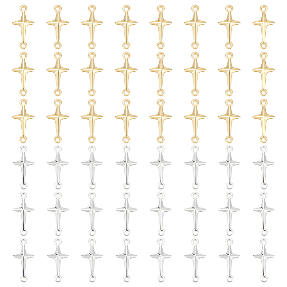 50шт 2 цвета латунные соединительные подвески, звездные ссылки, долговечный