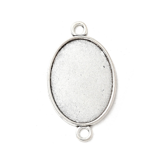 Тибетский стиль сплава параметров соединителя с плоским овальным кабошон, без кадмия и без свинца