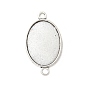 Тибетский стиль сплава параметров соединителя с плоским овальным кабошон, без кадмия и без свинца