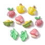 Pearlized Opaque Resin Decoden Cabochons, Vegetables Mixed Shapes