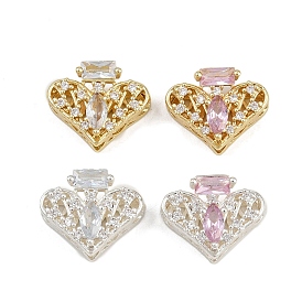 Многожильные звенья из латуни с паве из кубического циркония, долговечный, флакон духов сердца