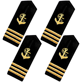 Полиэстеровые погоны для общественной безопасности, пришиваем значки на плечи из фетровой ткани, якорь рисунок