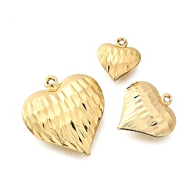 Латунные подвески, сердце, стойки покрытие, долговечный, без свинца и без кадмия