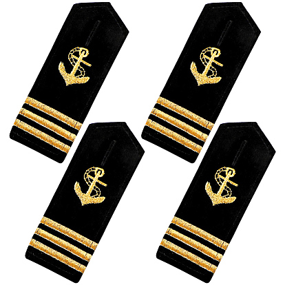 Полиэстеровые погоны для общественной безопасности, пришиваем значки на плечи из фетровой ткани, якорь рисунок