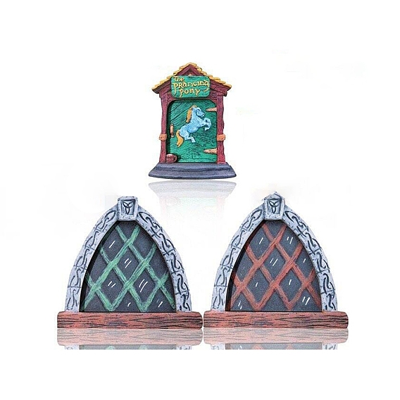 Миниатюрные украшения для двора с воротами фей в лесу, аксессуары для домашнего кукольного домика с микро-ландшафтом, притворяясь опорными украшениями