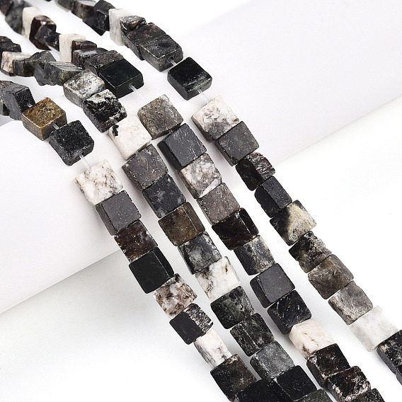 Природного биотита нитей бисера, квадратный