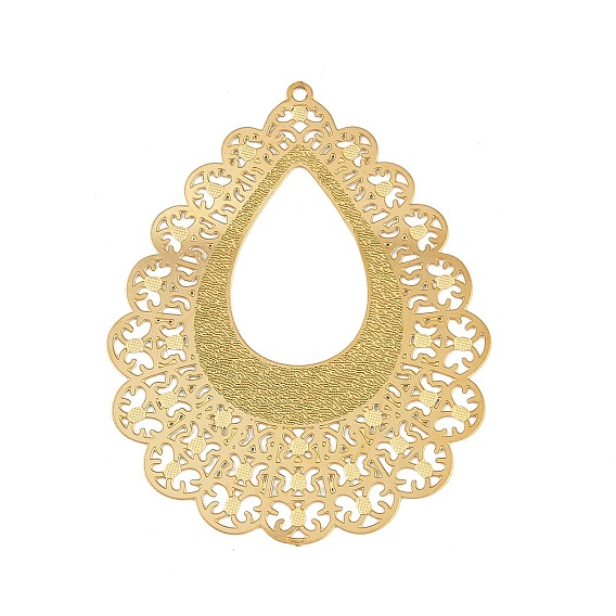 304 подвески из травленого металла из нержавеющей стали, очарование слезы