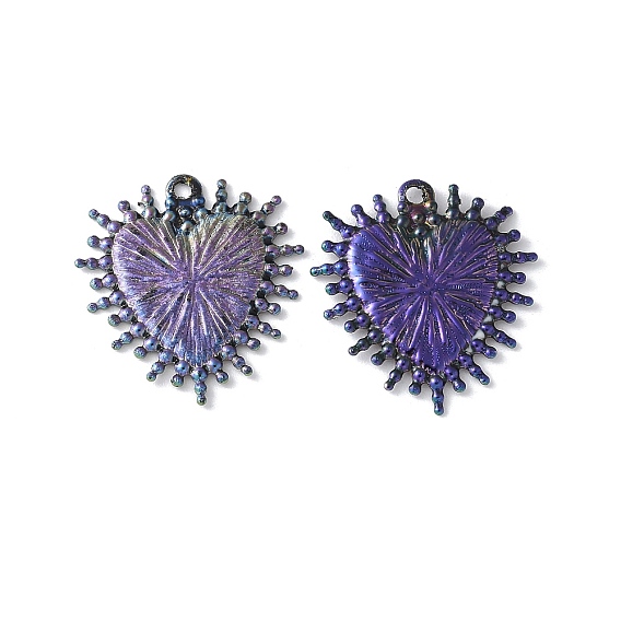 Латунные подвески, без кадмия, без никеля и без свинца, сердце прелести