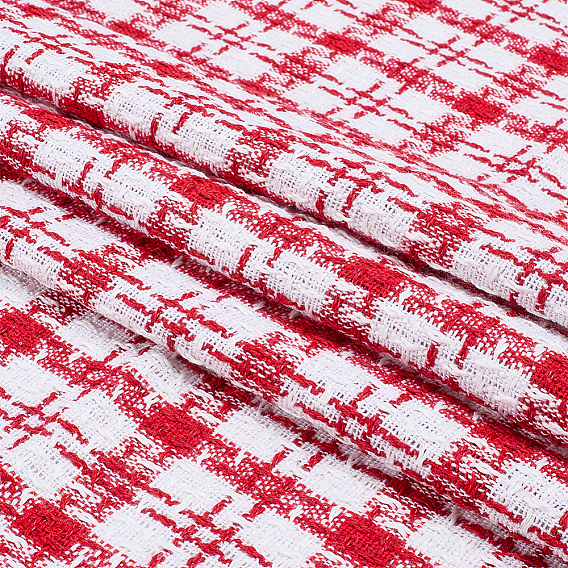 Tartan Chemical Fiber Fabric, for Garment Accessories