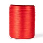 Polyester Double Face Solid Color Satin Ribbon, for Making Crafts, Gift Package