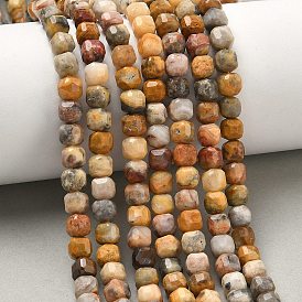 Природные сумасшедший агат бисер нитей, граненый стол, вырезанный куб