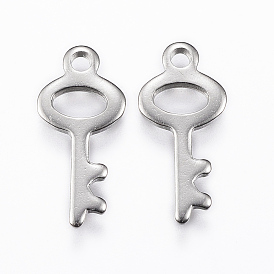 201 Stainless Steel Pendants, Skeleton Key