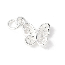 925 полые серебряные подвески-бабочки, с печатью 925