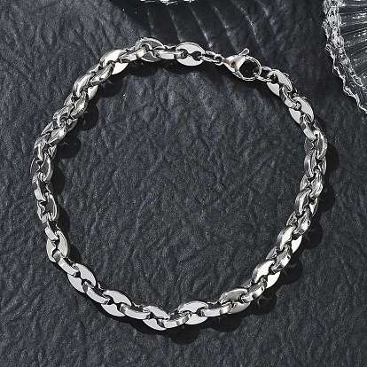 6mm 304 Armbänder aus ovalen Edelstahlgliedern, anlauffrei