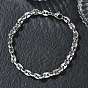 6MM 304 Stainless Steel Oval Link Chain Bracelets, Tarnish Free