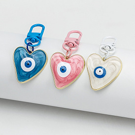 Key chain drop oil round eyes Turkish blue eyes pendant key chain car bag pendant